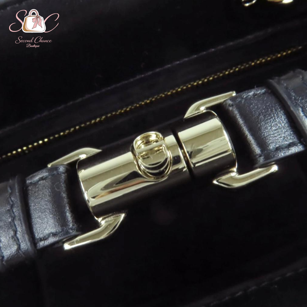 Dior Lady Mini Lambskin Black with Gold Hardware