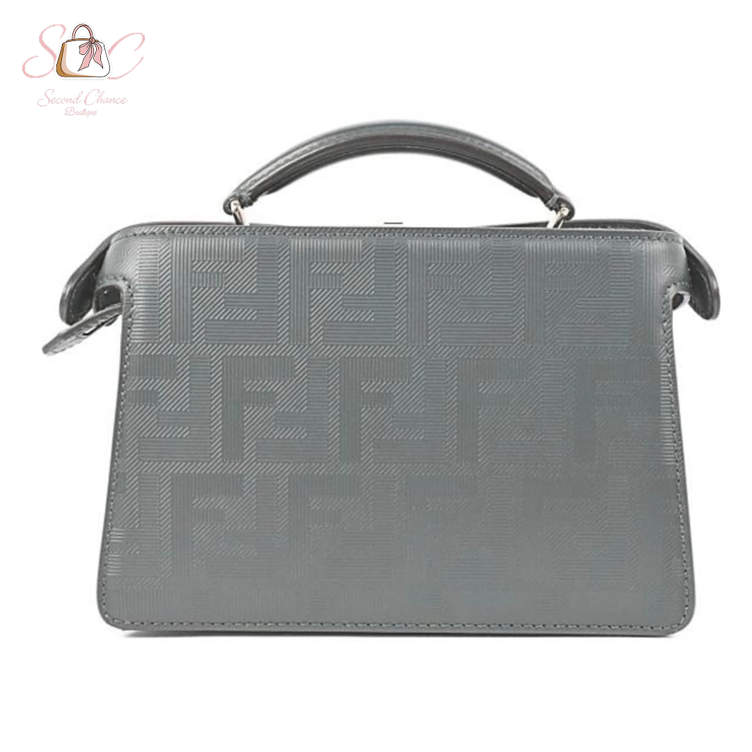 FENDI Silver Peekaboo ISeeU with silver hardware Mini Shoulder Bag