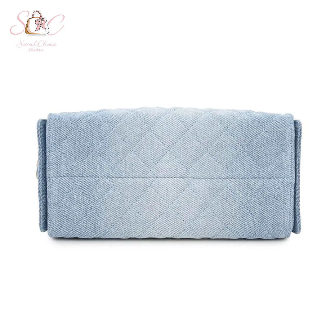 Chanel small Hobo Denim Bag  New full set